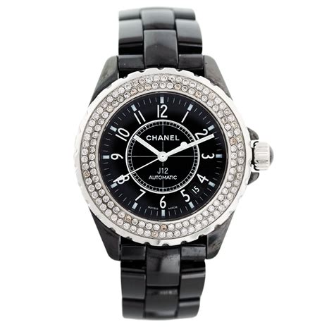 chanel j12 black ceramic ladies watch|Chanel j12 white watch price.